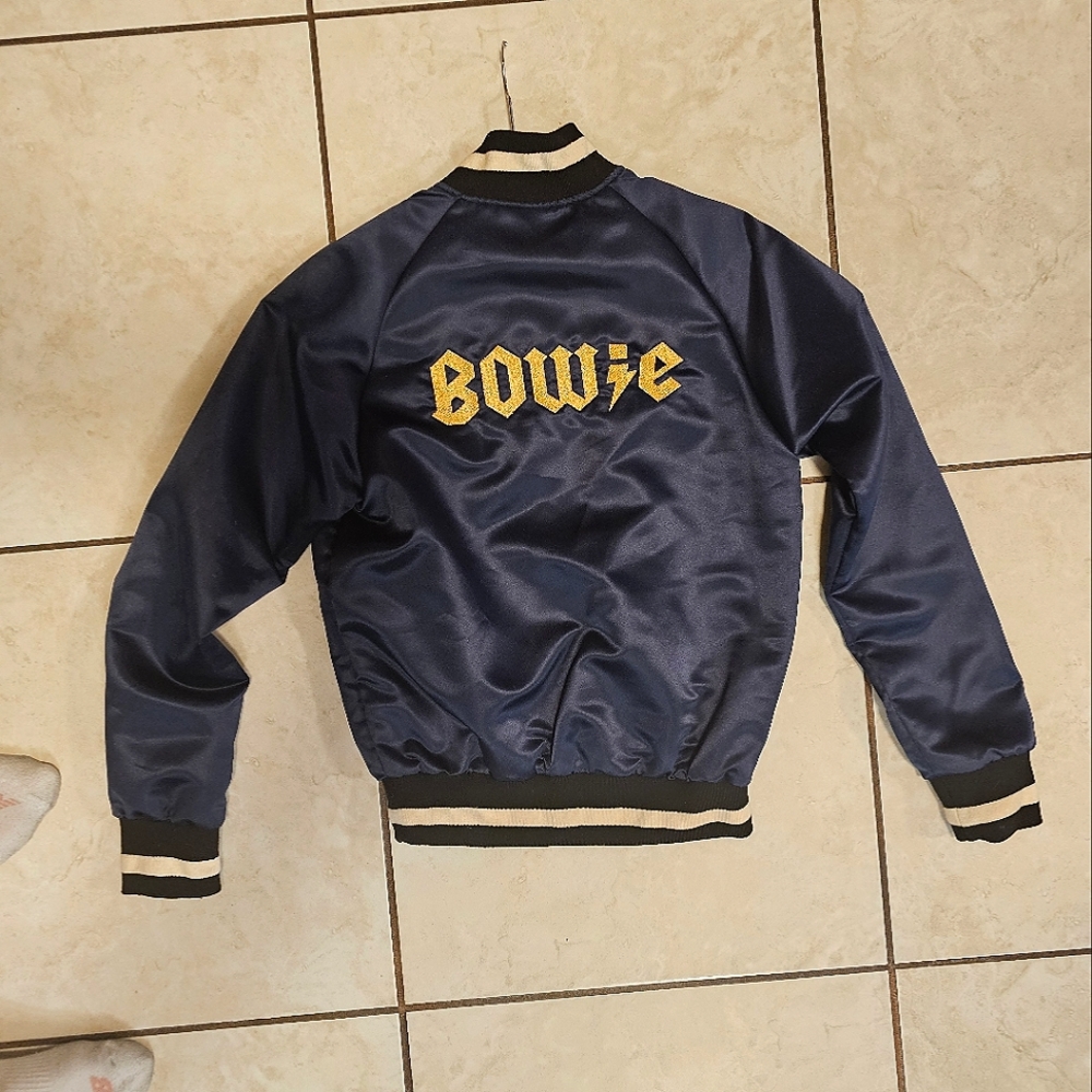 Catherine Fulmer satin Bowie Bomber size M